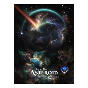 Tag des Asteroiden SciFi Fraktal Art Fotodruck