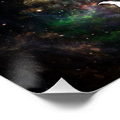 Tag des Asteroiden SciFi Fraktal Art Poster (Ecke)