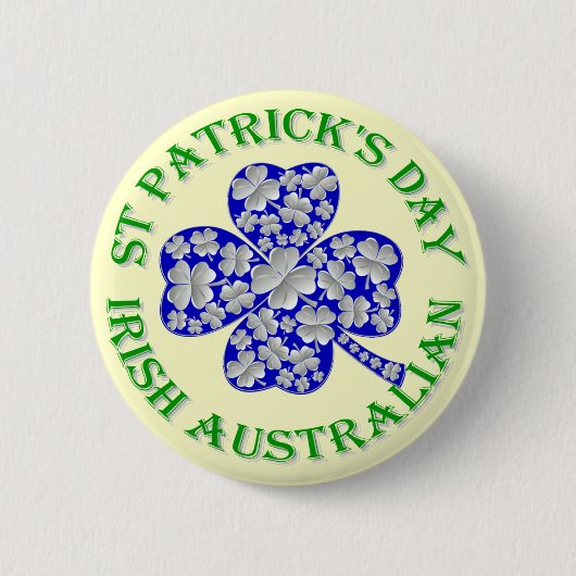 Tag des australischen St. Patrick Button (Vorderseite)