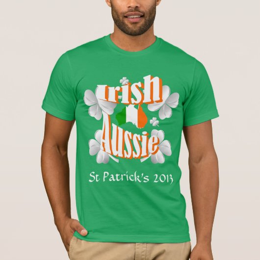 Tag des australischen St. Patrick T-Shirt (Vorderseite)