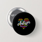 Tag des Autismus Button (Vorne & Hinten)