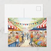 Tag des Bastille  Postkarte (Vorne/Hinten)