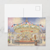 Tag des Bastille Postkarte (Vorne/Hinten)