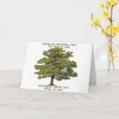 TAG DES BAUMS-STAATSANGEHÖRIGER KARTE (Gelbe Blume)