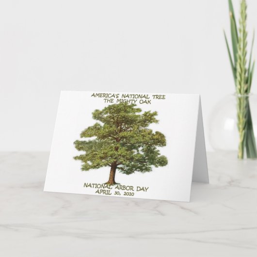 TAG DES BAUMS-STAATSANGEHÖRIGER KARTE (Vorderseite)