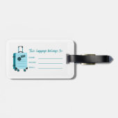 Tag des benutzerdefinierten Fotos Gepäckanhänger (Rückseite horizontal)