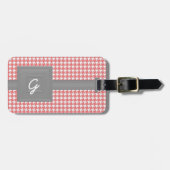 Tag des benutzerdefinierten Monogramms Gepäckanhänger (Vorderseite horizontal)