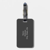 Tag des benutzerdefinierten Stahldrachenmusters Gepäckanhänger (Rückseite vertikal)