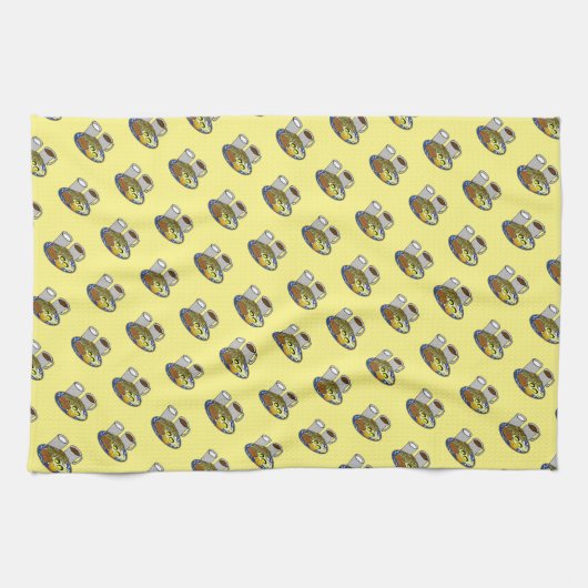 Tag des besseren Frühstück Geschirrtuch (Horizontal)