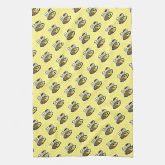 Tag des besseren Frühstück Geschirrtuch (Vertikal)