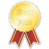 Tag des besten Vaters Aufkleber (Vorderseite)