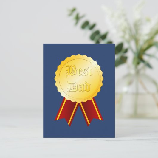 Tag des besten Vaters Postkarte (Stehend Vorderseite)