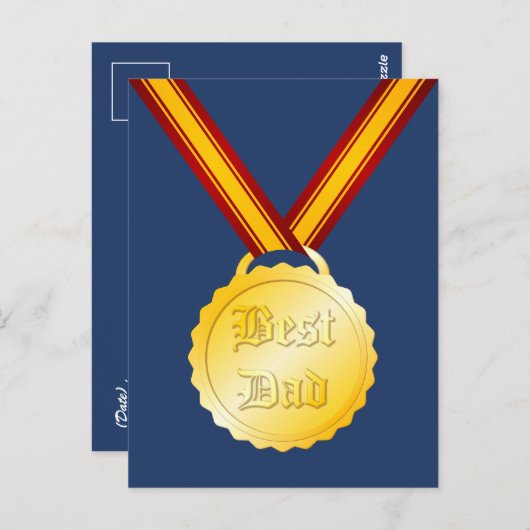 Tag des besten Vaters Postkarte (Vorne/Hinten)