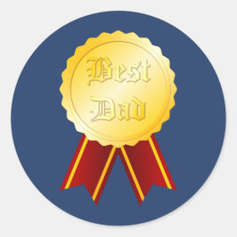 Tag des besten Vaters Runder Aufkleber