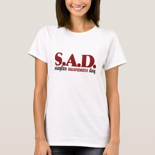 Tag des Bewusstseins der SAD-Single T-Shirt (Vorderseite)