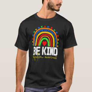 Tag des Bewusstseins für Autismus Bunter Regenboge T-Shirt