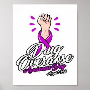 Tag des Bewusstseins für Drogenüberdosierung 31. A Poster