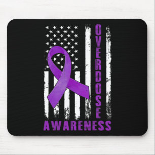 Tag des Bewusstseins US-amerikanische Flagge Überd Mousepad