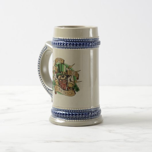 Tag des Biers St Patrick Bierglas (Vorderseite Links)
