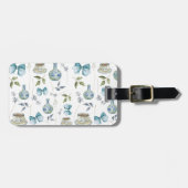 Tag des Blumenmusters Gepäckanhänger (Vorderseite horizontal)