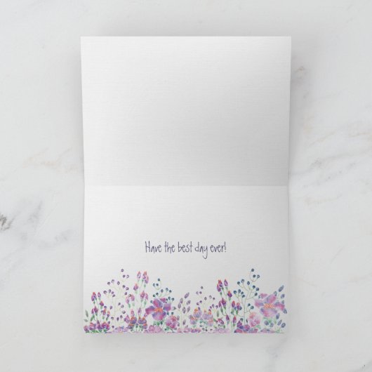 Tag des Blumennamens Karte (Innenseite)