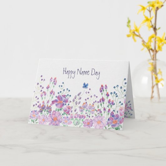 Tag des Blumennamens Karte (Gelbe Blume)