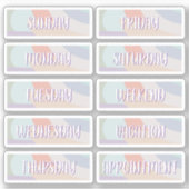 Tag des Boho-Aufklebers der Woche Aufkleber (Vorderseite)