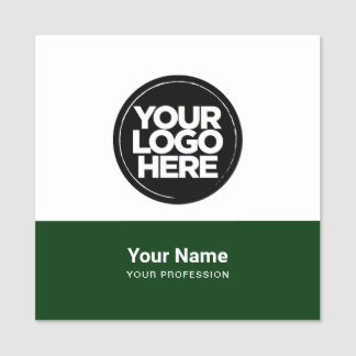 Tag des Buttons des Piloten oder Magnetic mit Logo Namensschild