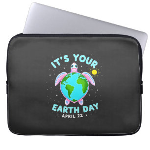 Tag des Design-Schildkröte Erde 22. April für Natu Laptopschutzhülle