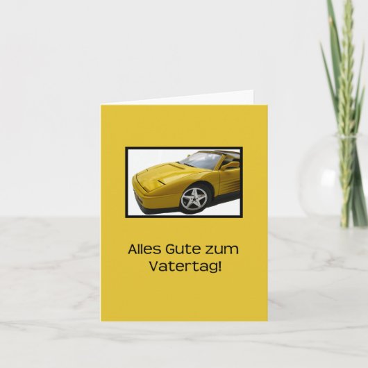 Tag des deutschen Vaters Karte (Vorderseite)