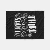 Tag des dritten Schultages Fleecedecke (Vorderseite (Horizontal))