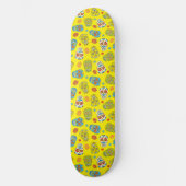 Tag des dunkelblauen Zuckerrohrmusters Skateboard (Vorderseite)