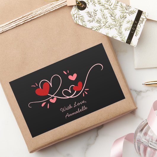 Tag des einfachen Glücks Rechteckiger Aufkleber