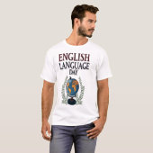 TAG DES ENGLISCHEN SPRACHE T-Shirt (Vorne ganz)