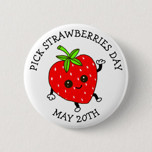 Tag des Erdbeerpflückens - 20. Mai Button