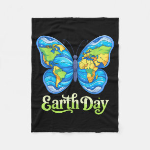 Tag des Erdbutterflyplaneten Erde Schutz Männer Fleecedecke