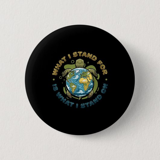 Tag des Erdklimas Klimawandel Bewusstsein Umwelt Button (Vorderseite)