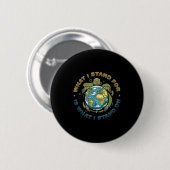 Tag des Erdklimas Klimawandel Bewusstsein Umwelt Button (Vorne & Hinten)