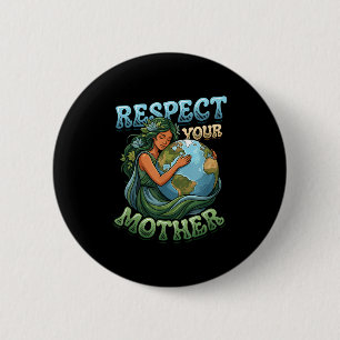 Tag des Erdklimas Klimawandel Umweltbewusstsein Button