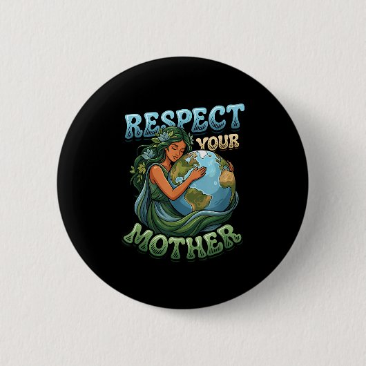 Tag des Erdklimas Klimawandel Umweltbewusstsein Button (Vorderseite)
