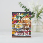 Tag des Erntedanks Liebe und Dankbarkeit Postkarte (Stehend Vorderseite)