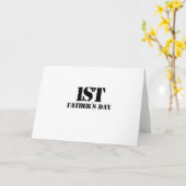 Tag des ersten Vaters Karte (Gelbe Blume)