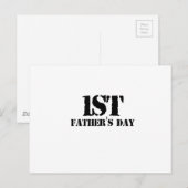Tag des ersten Vaters Postkarte (Vorne/Hinten)