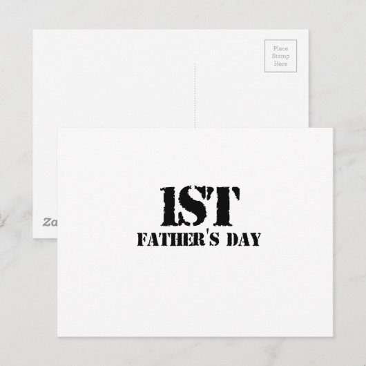 Tag des ersten Vaters Postkarte (Vorne/Hinten)