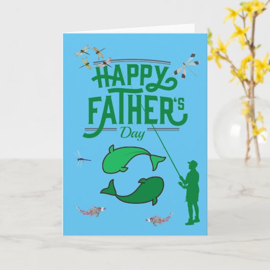 Tag des Fischervaters Karte (Gelbe Blume)