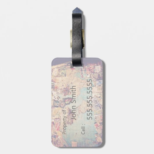 Tag des Fragezeichens Gepäckanhänger (Rückseite vertikal)