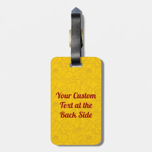 Tag des französischen Gepäcks Gepäckanhänger (Rückseite vertikal)