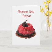 Tag des französischen Vaters Karte (Gelbe Blume)