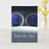 Tag des französischen Vaters Karte (Gelbe Blume)