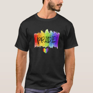 Tag des Friedens der Wasserfarben Lgbtq Pride Mona T-Shirt